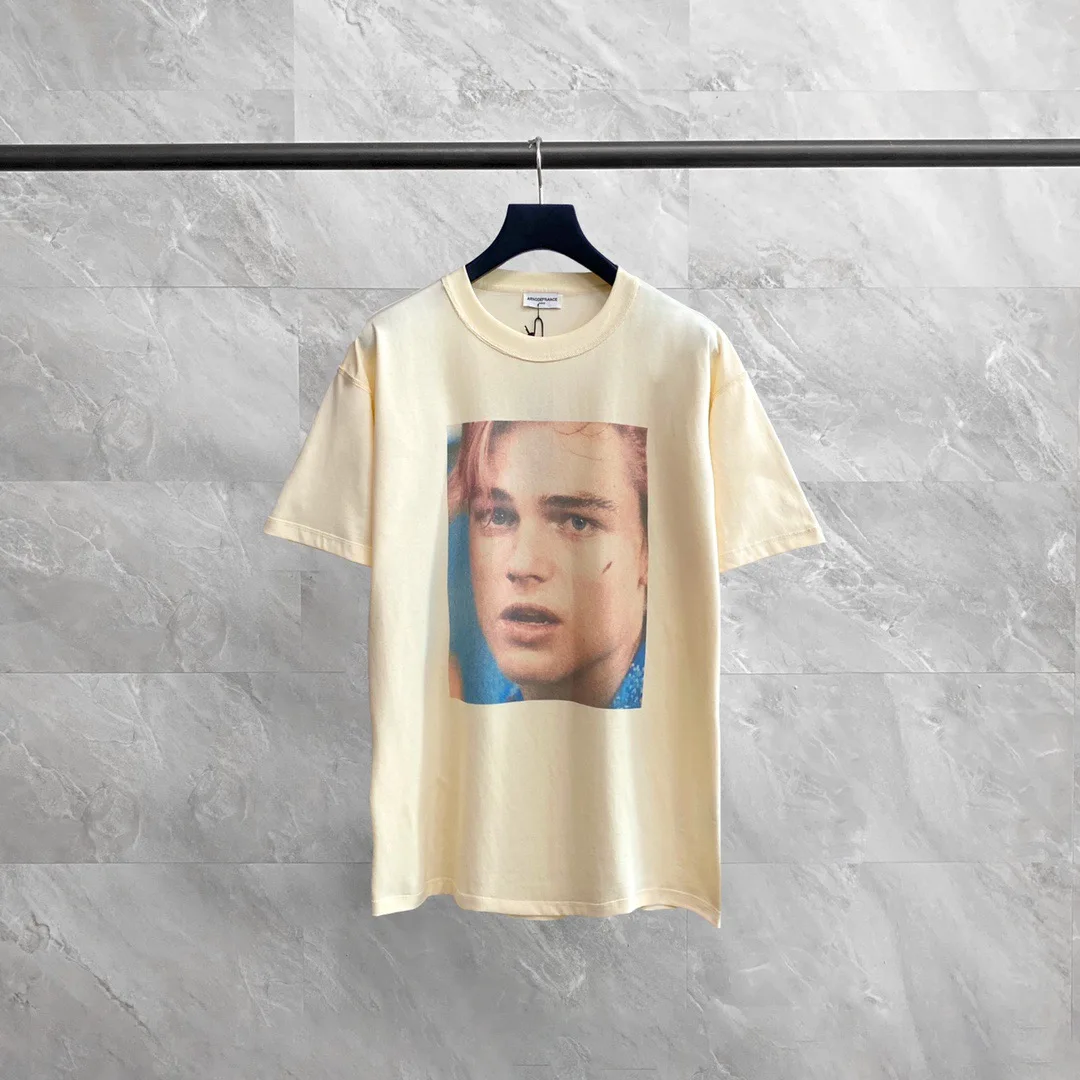 

Casual T-shirt Version Oversize top tees Streetwear Leonardo Little plum hip hop ADF t shirts hanukkah