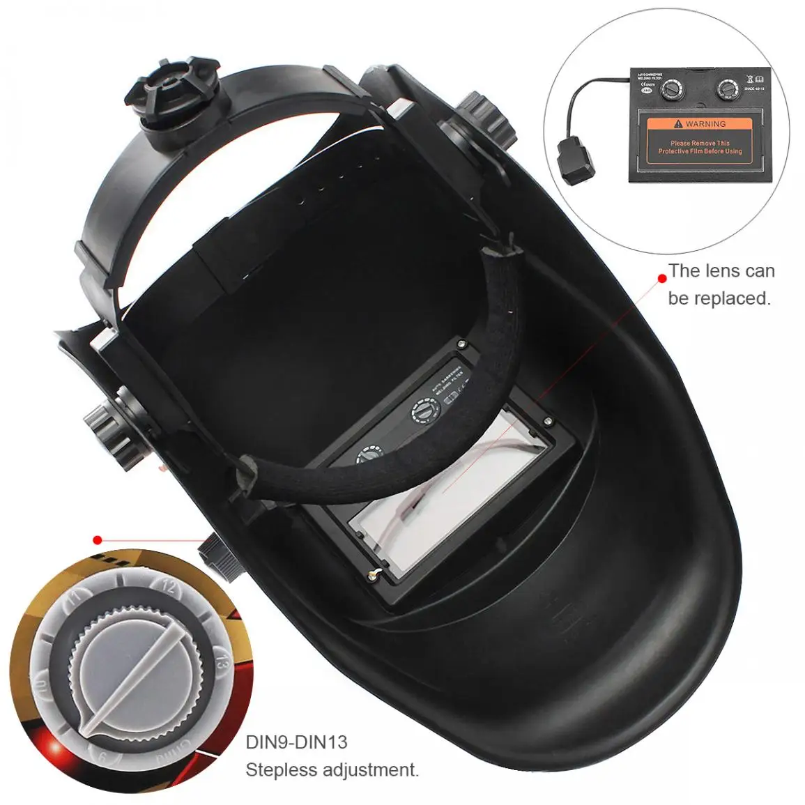 Silver Iron Robot Adjust Solar Auto Darkening TIG MIG Grinding Welding Helmets / Face Mask Electric /Weld Cap | Инструменты