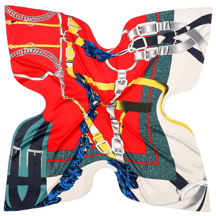 Женский саржевый шелковый шарф с леопардовым принтом 130x130 см|silk shawl|fashion shawlsscarf high