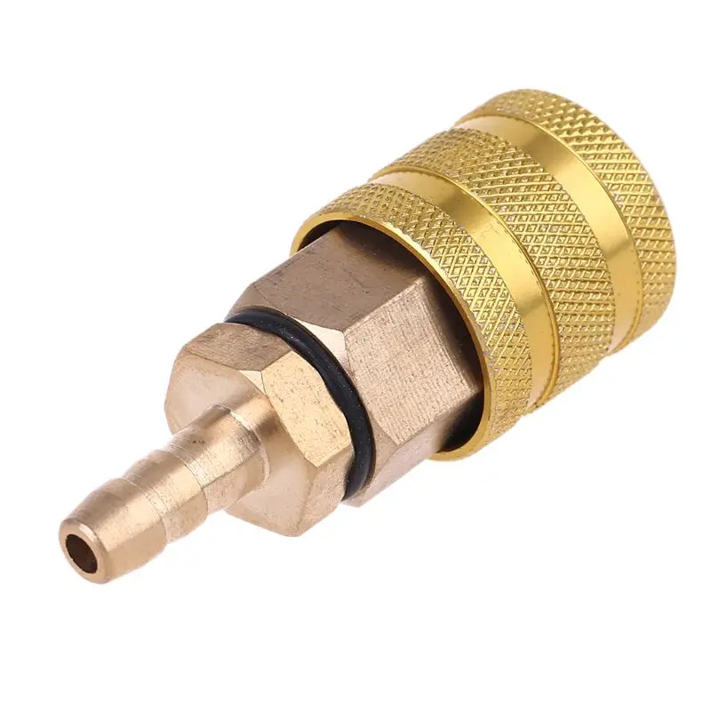 

1/4" NPT Coupler and 6.5mm Plug Kit Solid Brass Quick Connect Air Fittings Thickened Copper Inflatable joint