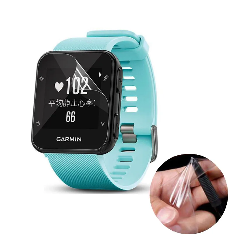 

3pcs Soft Clear Protective Film Guard For Garmin Forerunner 35 Fr30 SmartWatch Full Screen Protector Cover Protection(Not Glass)