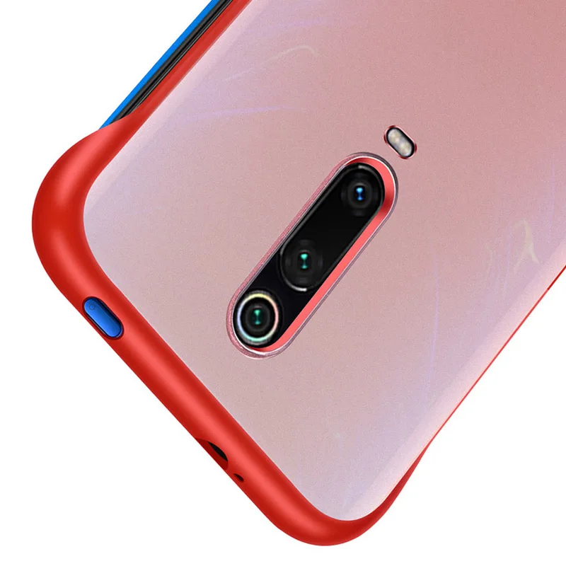 Для Redmi K20 Pro Note 7 Чехол Бескаркасный прозрачный палец кольцо противоударный чехол