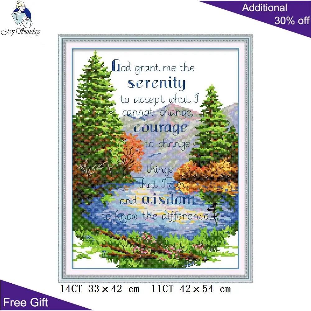 Ваш подарок Тихая долина Needlecraft F342 14CT 11CT Счетный и штампованный домашний декор