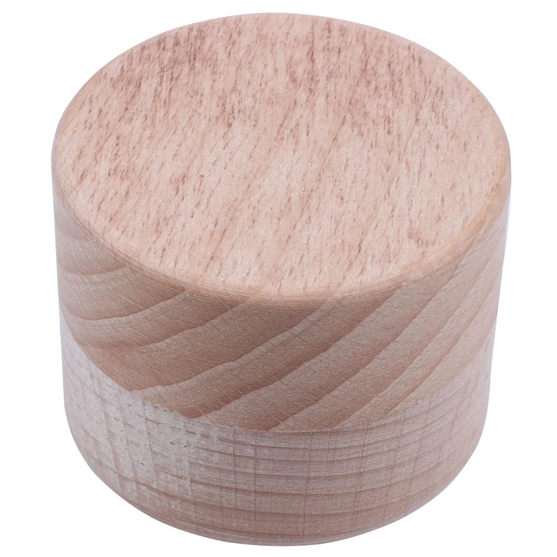 

1Pc Portable Retro Round Wooden Jewelry Storage Box Ring Earrings Container Storage Box