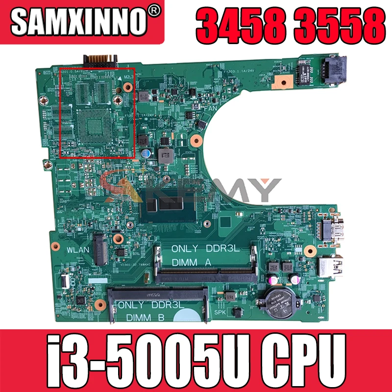 

Оригинальная материнская плата для ноутбука DELL Inspiron 3458 3558 Core SR27G материнская плата CN-0PFT7H 0PFT7H 14216-1 i3-5005U