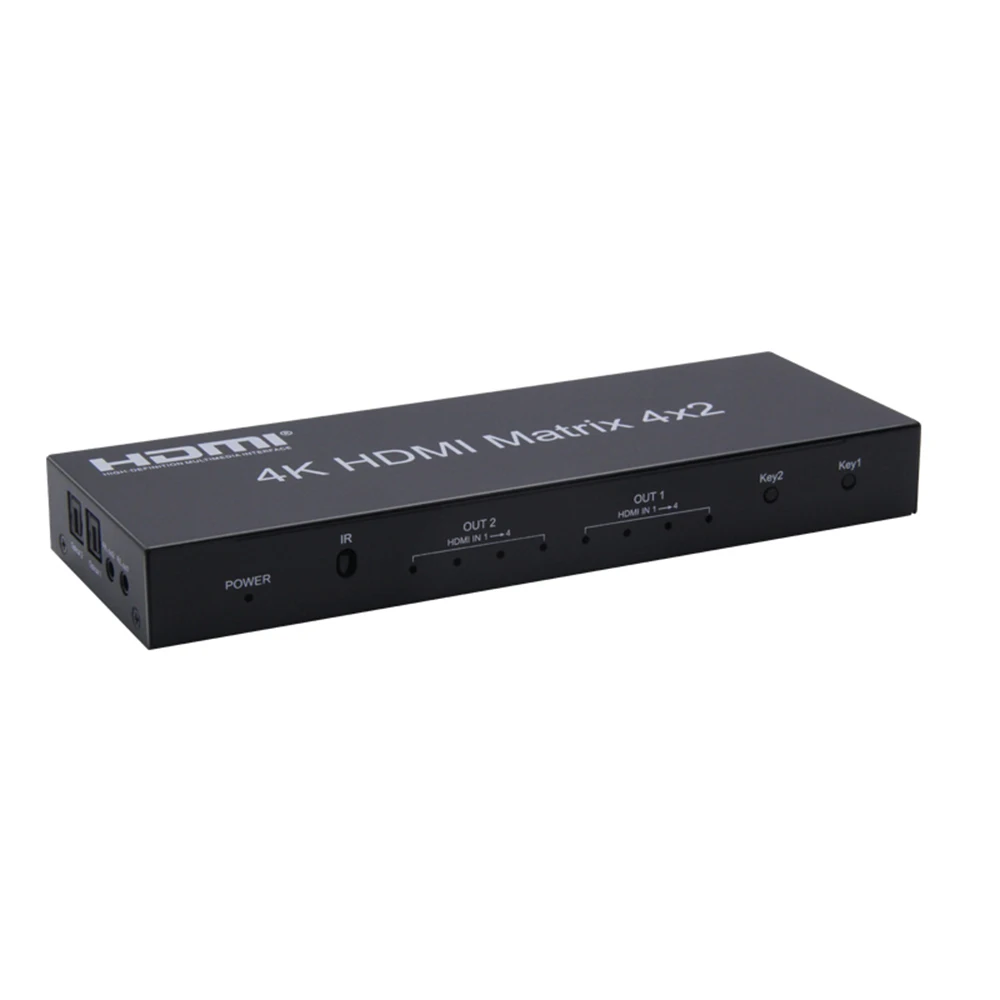 HDMI совместимая Матрица 1 4 4x2 4K 30 Гц HD EDID переключатель сплиттер матрица поддержка