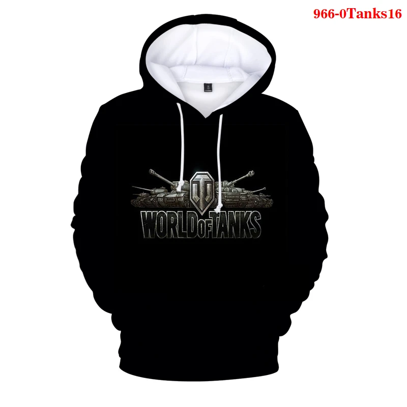Толстовка World of Tanks для мужчин и женщин Модный свитшот худи мальчиков спортивный