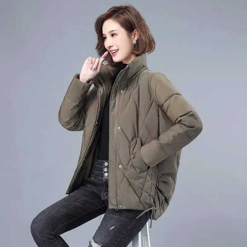 

and Middle aged old women's dress mother's coat women's 2021 new autumn and winter dress cotton padded jacket women's down cotto