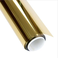 5m gold silver heat insulation glass film pet anti uv energy saving one way mirror drop shipping mould proof durable window foil