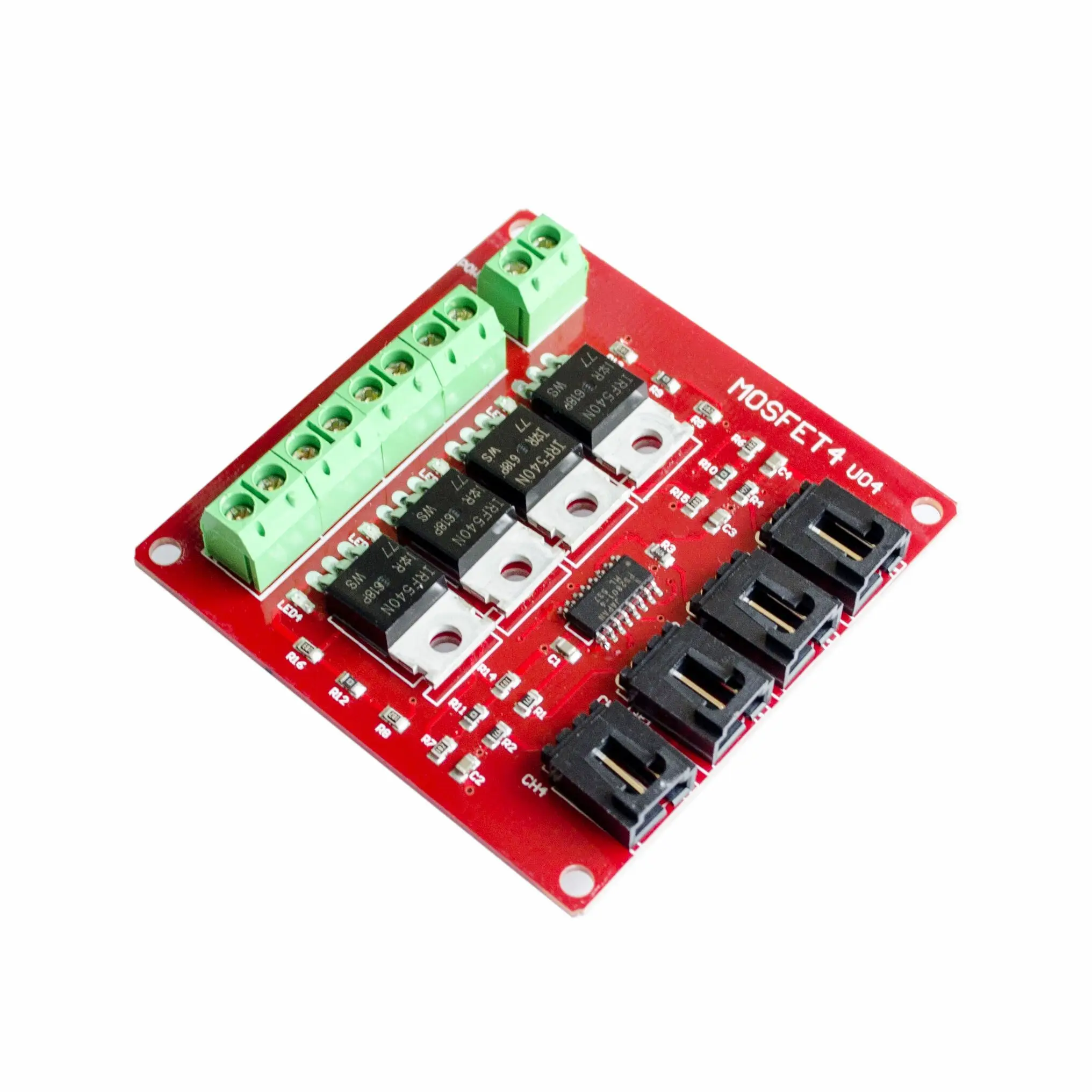 Четырехканальная 4-канальная Кнопка MOSFET IRF540 V4.0 + модуль переключателя для Arduino -