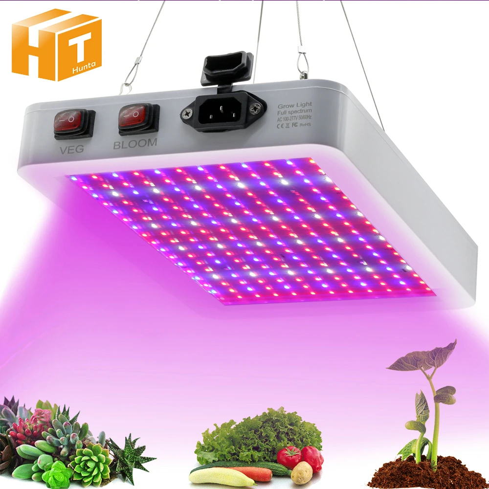 Светодиодный Grow светильник 100W 200W Водонепроницаемый Phytolamp полный спектр 2 Переключатель режима Veg Bloom комнатное растение для роста растений бесплатная доставка - изображение