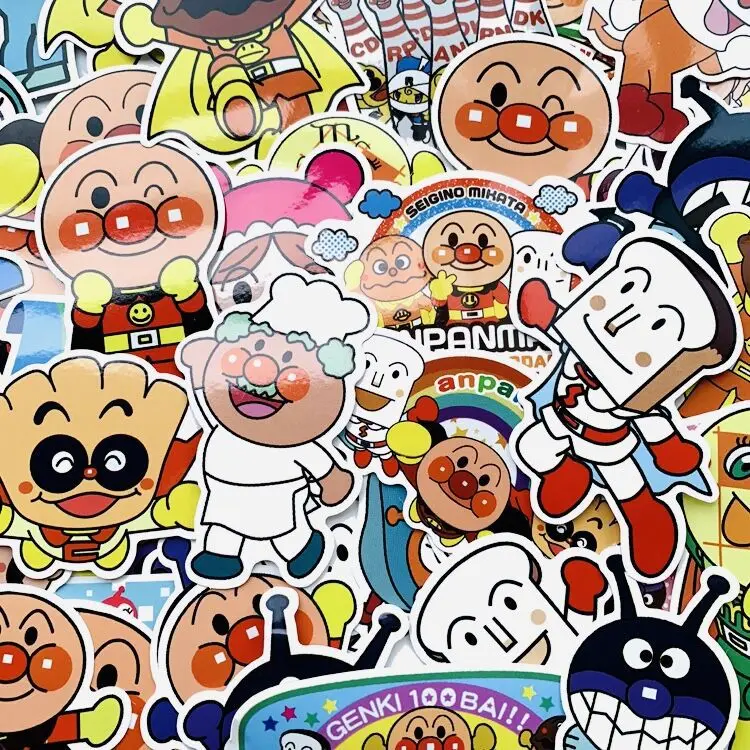 57 шт. наклейки Anpanman для чемодана скейтборда ноутбука багажа холодильника