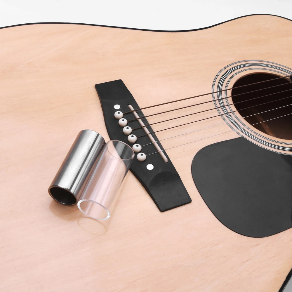2 шт. Набор для гитарной горки с стеклянной горкой из нержавеющей стали бас-гитары