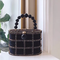 diamonds basket evening clutch bags women hollow out beaded alloy metallic cage handbags and purses ladies dinner fashion