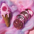 Измельчитель из травяной розовой травы 40 мм, измельчитель с силиконовой трубкой, аксессуары для курения для девушек, оптовая продажа, Пользовательский логотип сделай сам