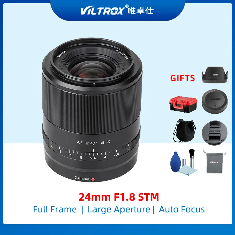 

Viltrox 24mm F1.8 Full Frame STM Auto Focus Wide Angle Fixed Focus Lens for Nikon Z Mount Camera Z6 Z7 Z6II Z7II Z250 ZFC