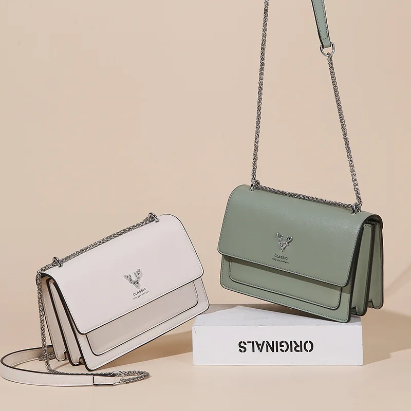

Top Quality Luxury Brand 2021 New Fashion Small Bag Lady Bag Shoulder Messenger Bag Female Wild Chain Small Square Bag