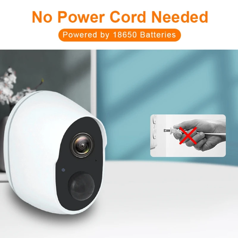 

1080P Wifi Camera Rechargeable Battery Wireless Security IP Camera PIR Motion Detect Waterproof Outdoor Surveillance Cam