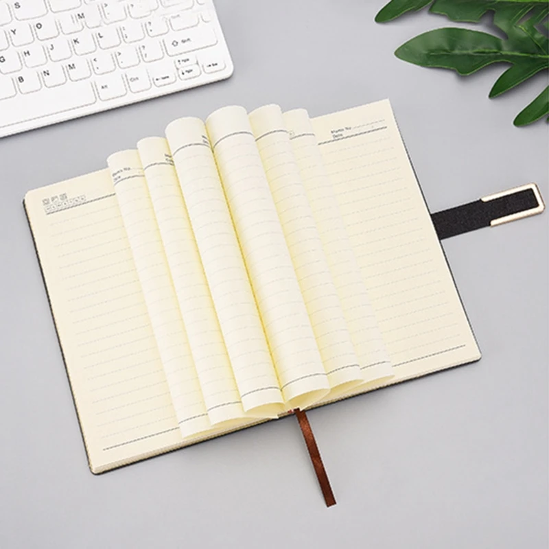 

Vintage A5 A6 PU Leather Business Journal Notebook Lined Paper Diary Planner Notepad with Buckle Stationery School Supplies