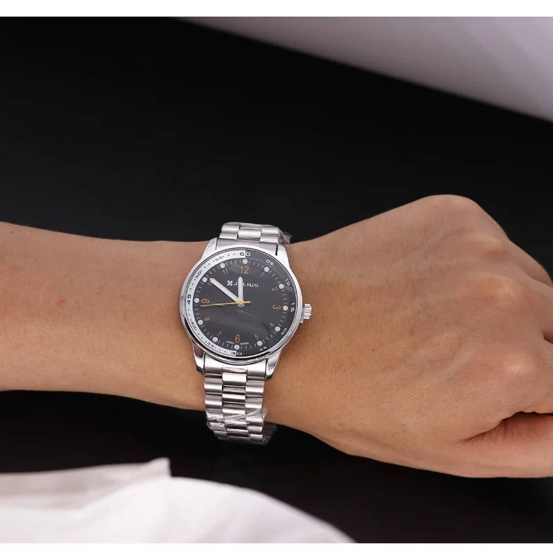 

Julius Men's Watch Stainless Steel Watch Boy Band Bracelet Wrist Clock Quartz Business JA-264