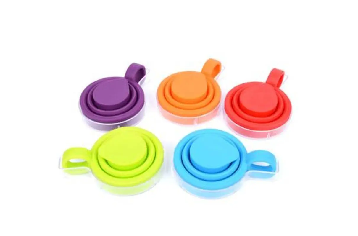 1 шт. чашка из силикагеля складная телескопическая портативная силиконовая для