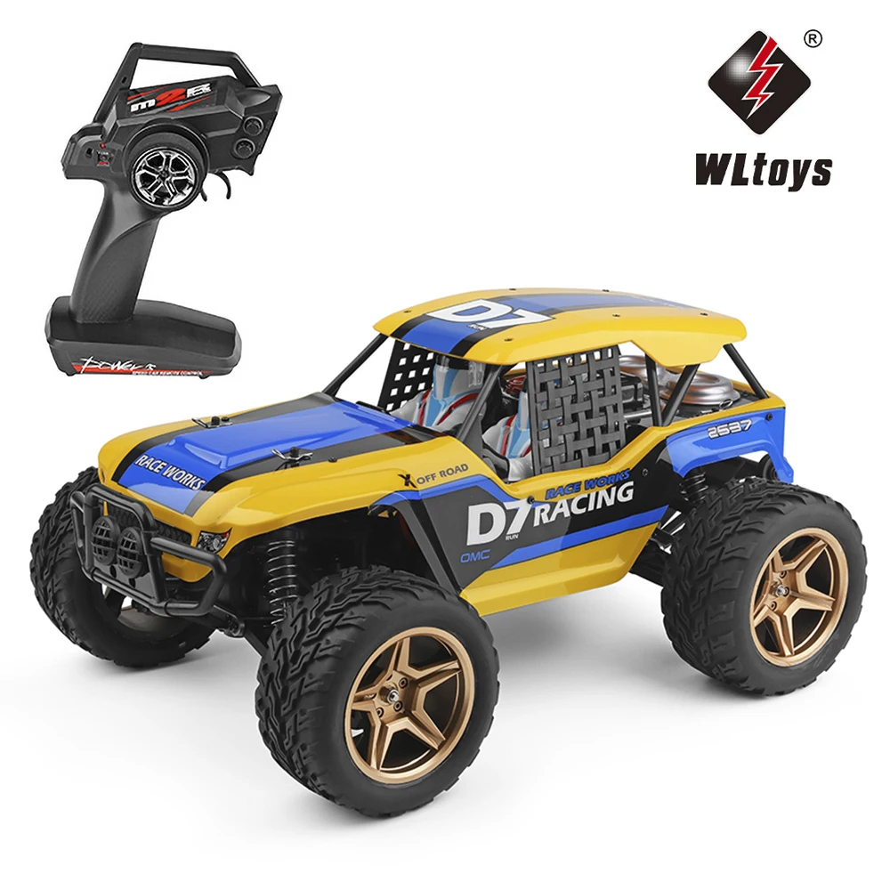 Wltoys 12402 A D7 1/12 Радиоуправляемый автомобиль 4WD 550 мотор пустынный Багги гусеничный 45