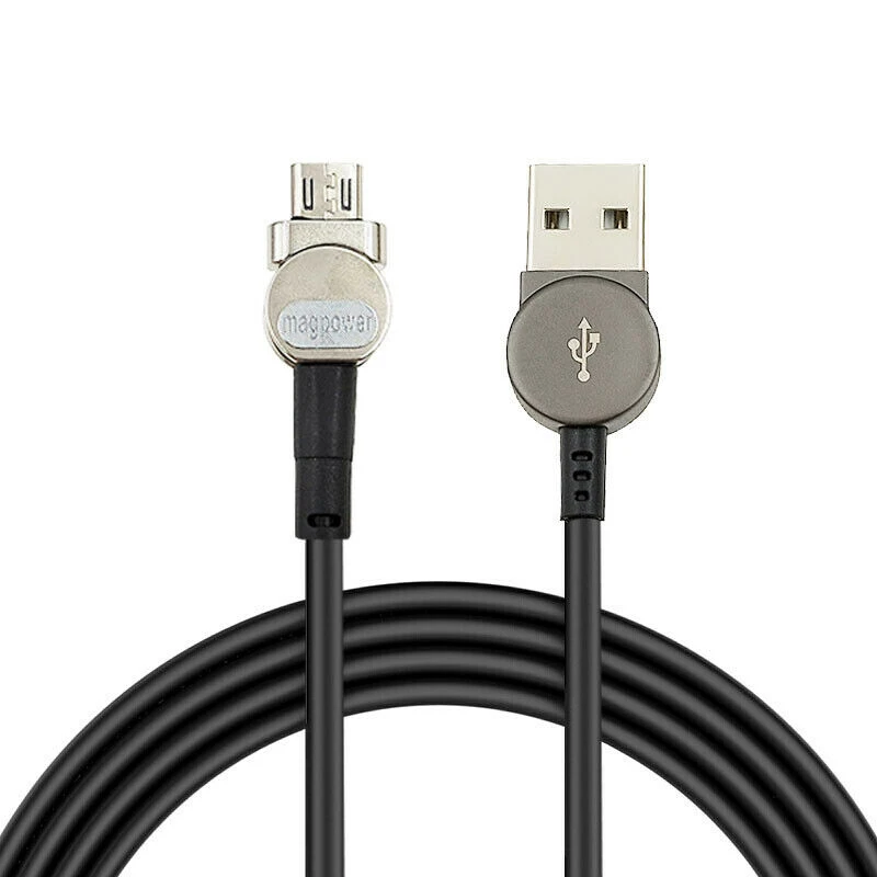 Черный Магнитный кабель Micro Usb type C для samsung Galaxy S10 9 8 Note 9 8 для Xiaomi Mix 2s 3 Redmi K20 Pro зарядный кабель для сотового телефона - Цвет: Черный