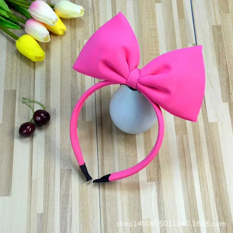 headband 4 Белоснежная повязка на голову с большими красными бантами, повязка на голову для девочек, тканевый головной убор, Детские аксессуары для волос на Рождество, повязка на голову, вечерние тканевая лента для волос - Цвет: headband 4