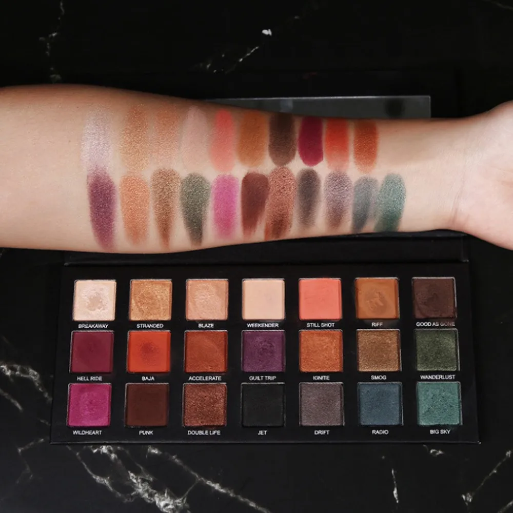 Блестящие матовые тени для век палитра макияжа 21 цвет блестящие стойкие