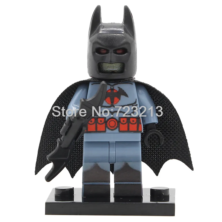 Batman Один супер герой фигурка Бэтмена титана Джокер Tomb Raider Лара Крофт Рокки Namor Storm Big Barda строительный блок кирпич набор игрушек - Цвет: Batman