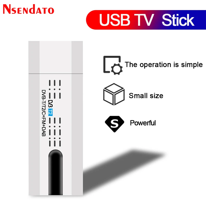 Цифровой спутник DVB t2 USB TV Stick тюнер с антенной дистанционный HD приемник T2/DVB T/DVB
