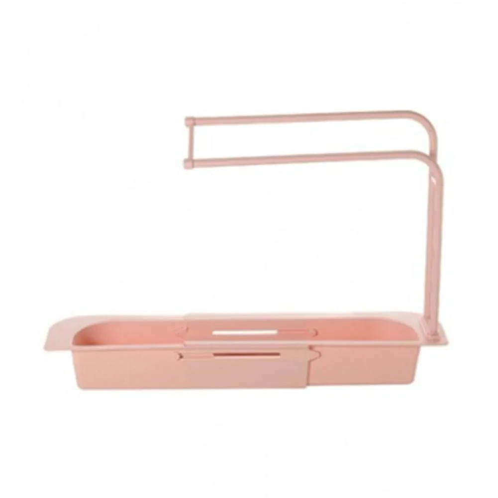 

Kitchen Telescopic Sink Rack Organizer Drainer Rack Soap Sponge Holder Sink Drain Rack Storage Basket Kitchen Gadget Accessories