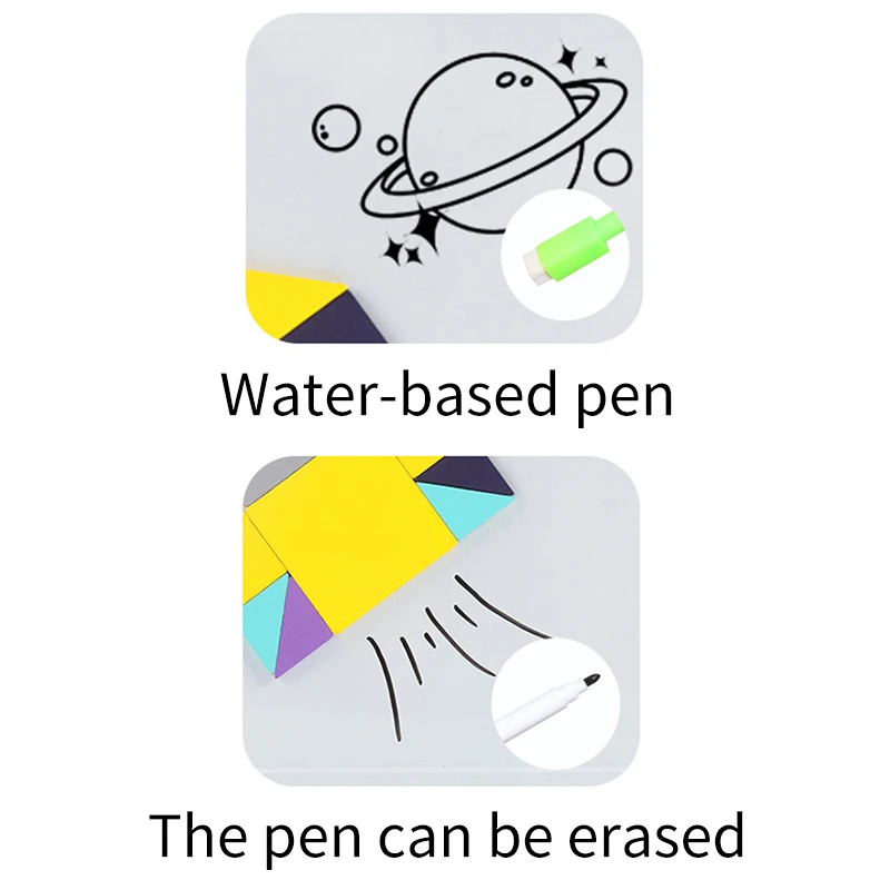 

3D Magnetic Puzzle Innovative 3D Spell Drawing Board Toy Smooth Wooden Toy Early Educational Toy For 4-6 Years Old Boys And Girl