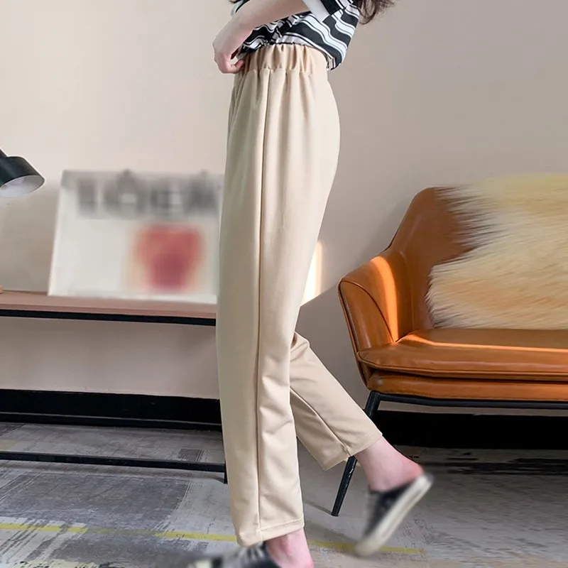 

Woman Pants Summer Korean Style Casual Wild Chiffon Loose Solid Color Wide-Leg Pants
