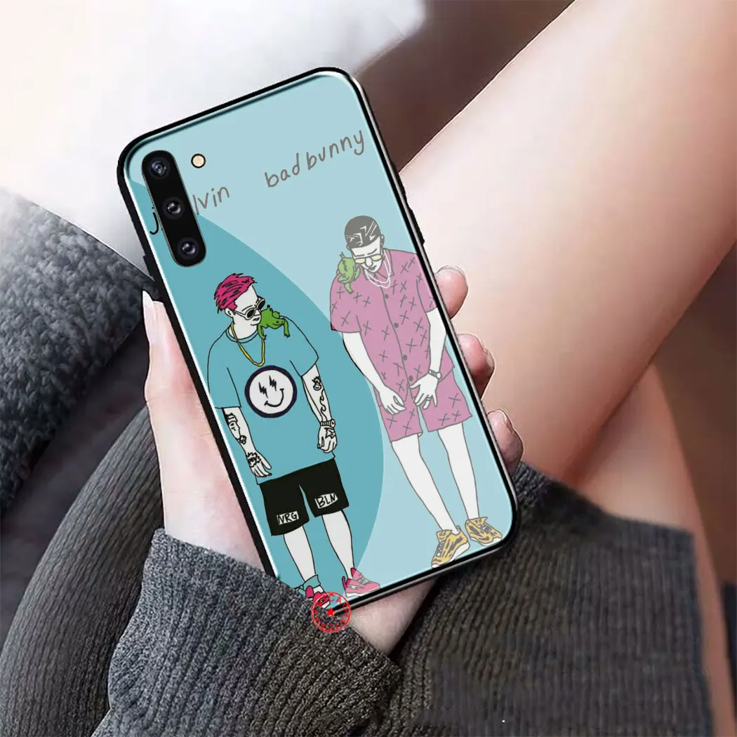L56 певица J Balvin закаленное Стекло чехол для samsung Galaxy A70 A60 A50 A40 A30 A20 A10 S8 S9 S10 Note 8 9 10