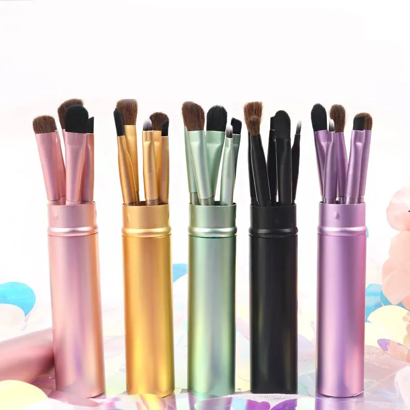 5 шт./компл. портативные мини кисти для макияжа глаз набор манок Тени Карандаш