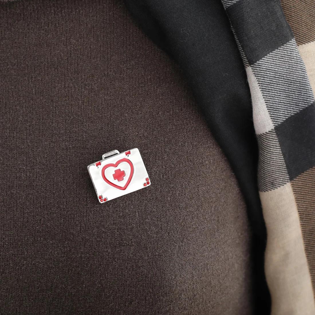 Эмаль Blucome значок-брошь в виде сердца украшение для воротника | Украшения и