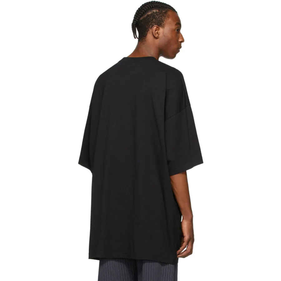 Негабаритных Vetements футболка 2020SS на лето и весну Bling футболки блестящий логотип VTM