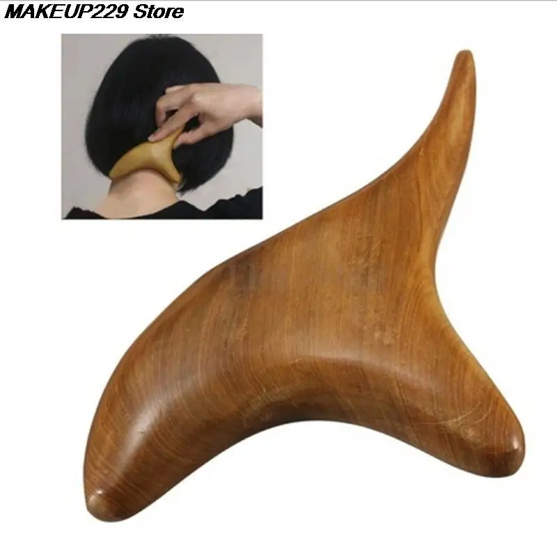 

1pc New Body Neck Relax Blood Circulation Wooden Massager Triangle Trigeminal Fragrant Wood Reflexology Tool SPA Therapy