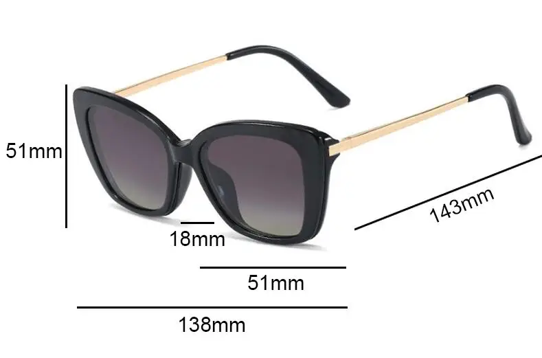 white sunglasses women New Red Square Polarized Sunglasses Ladies Clip On Magnetic Sun Glasses For Women Anti Glare Driving Glasses Eyeglasses 2021 Oku rose gold sunglasses