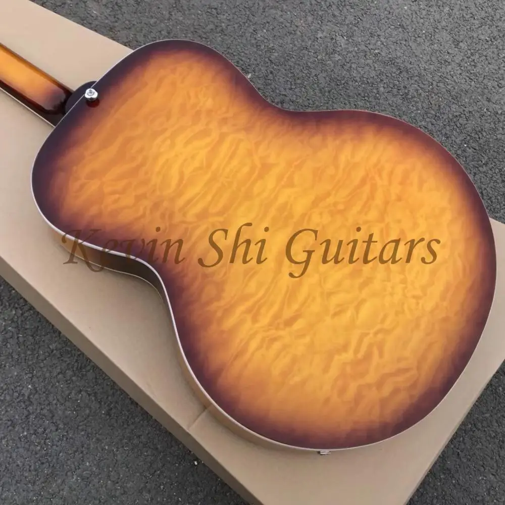 Винтажная хромированная металлическая мини гитара Sunburst Hofner резонаторная