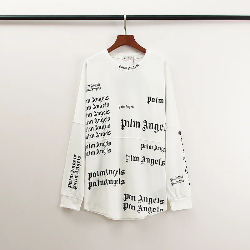 

Palm Angels Full Letters Unisex Loose Long Sleeve T-Shirt
