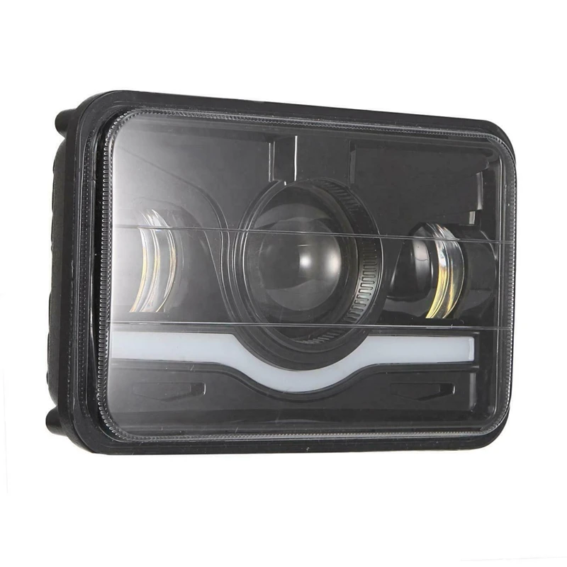 

LED Headlights Hi/Lo Beam with DRL Square Work Lights Roof Light for Chevy Camaro/Off-Road/ATV/Truck, HL06-5