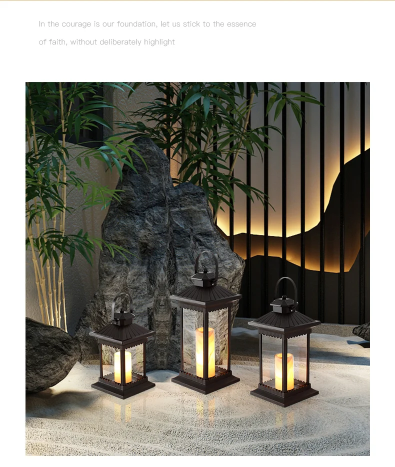 Уличный фонарь для свечей металлическая ветровая лампа водонепроницаемая во