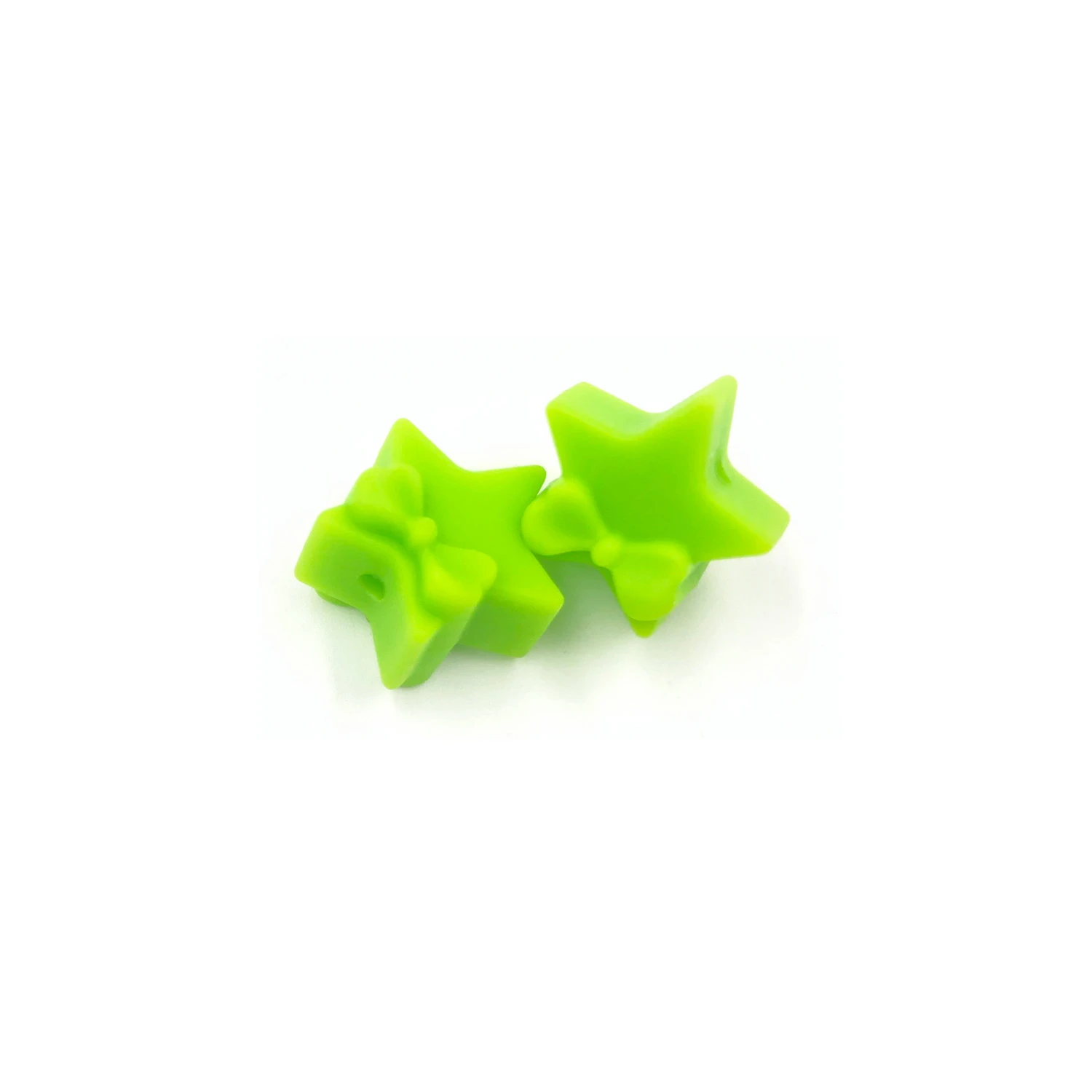 10pcs Silicone Teething Beads Five-pointed Star Food Grade Baby Silicone Beads BPA Free Babies Accessories Newborn Toys