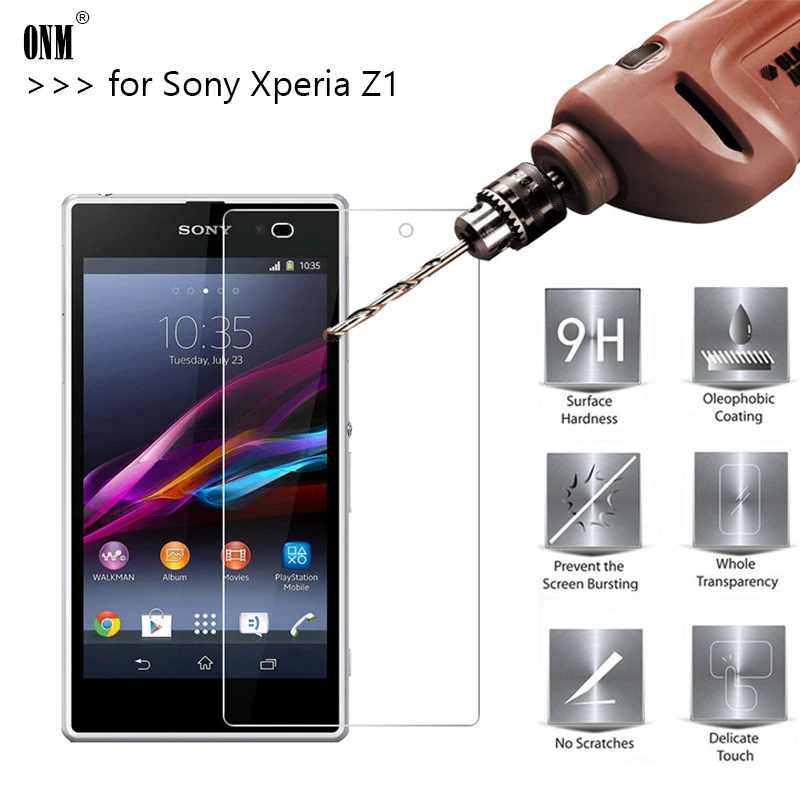 2.5D 0 26 мм 9H Премиум Закаленное стекло для Sony Xperia Z1 защита экрана