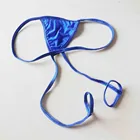 Стринги C-string мужские с отверстием для пениса, сексуальное эротическое нижнее белье с вырезом, мужские стринги с Т-образной спинкой, мужские трусы с двойным кольцом, открытая задница