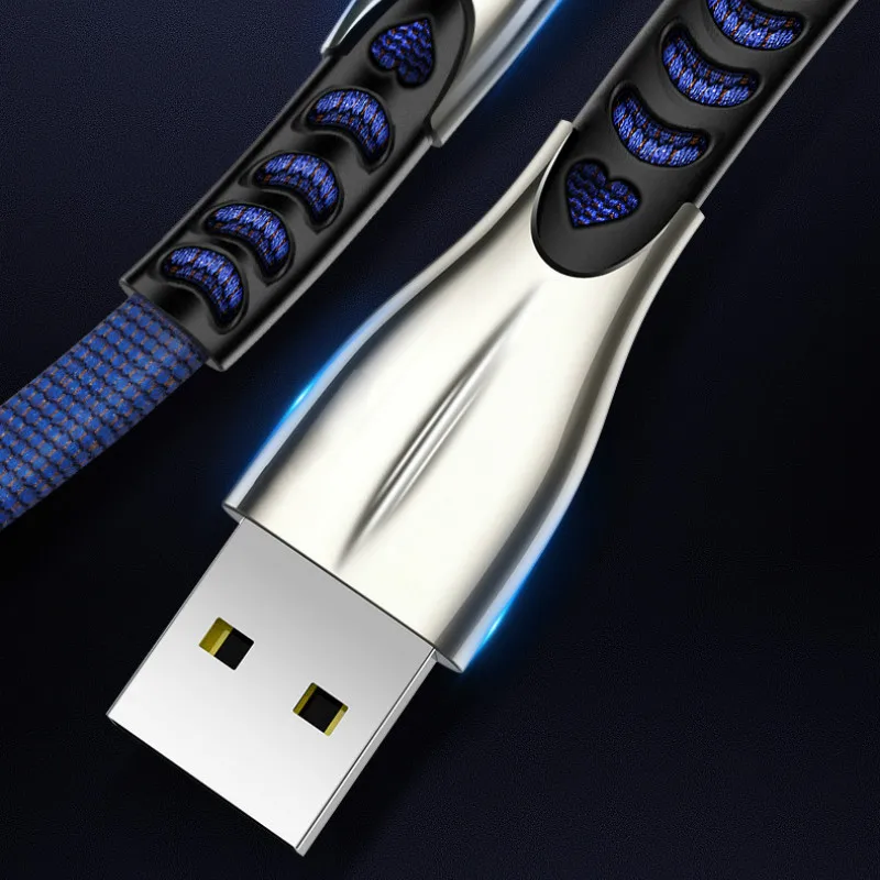 3 в 1 Usb кабель QC 4 0 для Iphone XR 8 Micro Type C быстрой зарядки Huawei P30 Redmi Note 7 м А передачи