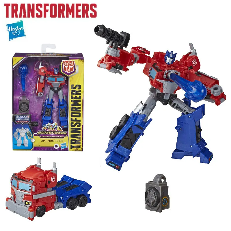 

NEW Hasbro Transformers Toys Cyberverse Deluxe Class Optimus Prime Action Figure Matrix Mega Shot Attack Move 13cm PVC E7096