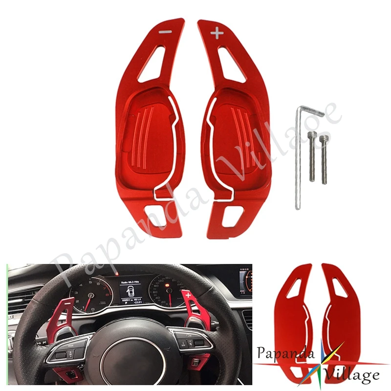 3 цвета 2 шт. алюминиевый сменный рычаг переключения передач с ЧПУ для Audi S3 S5 S6 SQ5 RS3